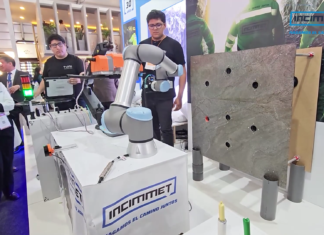 INCIMMET presenta brazo robótico para carguío automático de explosivos en minería subterránea