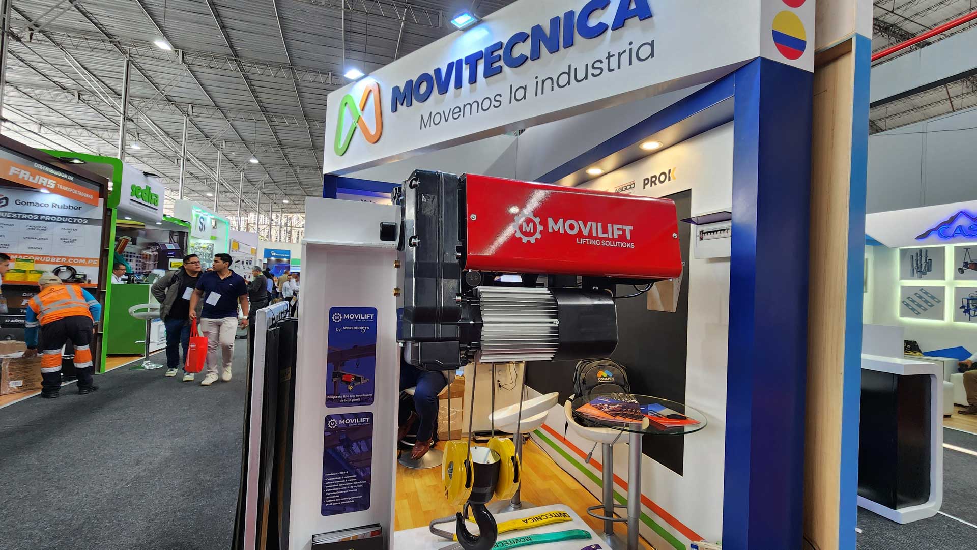 MOVILIFT línea de polipastos de cable presentado en EXPOMINA 2024