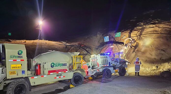 Supermix inició su primer proyecto de Shotcrete en mina Arcata