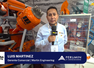 Martin Engineering presentó innovaciones en promotores de flujo en Perumin37