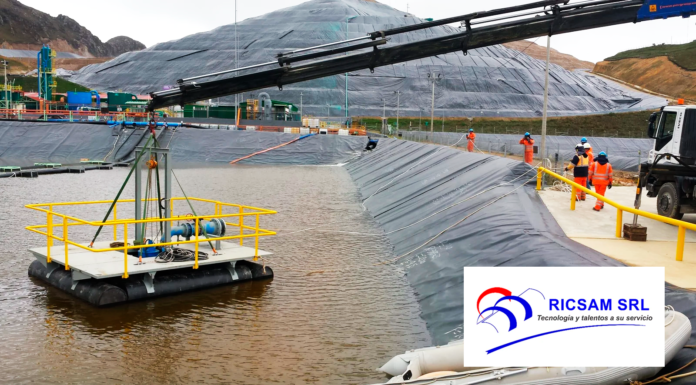 RICSAM: montaje electromecánico y soluciones de geosintéticos para minería