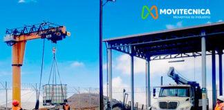 Movitecnica realizó con éxito la instalación integral de grúas pescantes Movilift para cliente minero