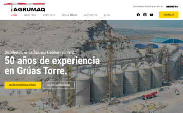 AGRUMAQ consolida su presencia en mercado peruano: nueva página web refuerza atención y servicios para grúas torre
