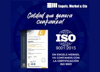 Engels Merkel consolida estándares de calidad con la obtención de certificación ISO 9001