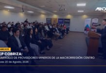OCP Cobriza presentó planes de compras y contratos para proveedores del centro del Perú en MINDER Huancayo
