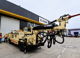 Normet presenta nueva generación de equipos SPRAYMEC 4100 para proyección de hormigón en minería
