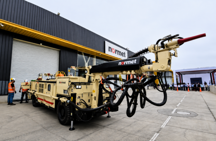 Normet presenta nueva generación de equipos SPRAYMEC 4100 para proyección de hormigón en minería